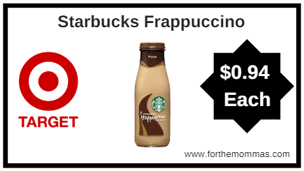 Target: Starbucks Frappuccino 4 Packs $3.74