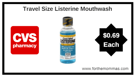 CVS: Travel Size Listerine Mouthwash ONLY $0.69 Starting 3/18