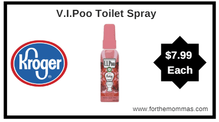 Kroger: V.I.Poo Toilet Spray ONLY $7.99