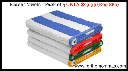 Beach Towels Pack Of 4 Only 29 99 Reg 60 Ftm Beach Towels Pack Of 4 Only 29 99 Reg 60