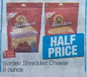 Borden Shredded Cheese