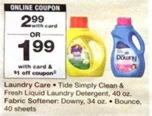 Tide Simply, Downy, & Bounce