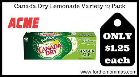 Canada Dry Lemonade Variety 12 Pack