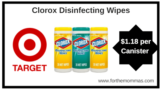 Target: Clorox Disinfecting Wipes Only $1.18 Per Canister