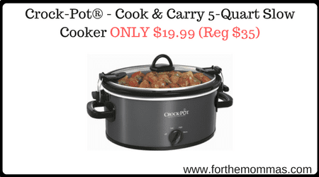 Crock-Pot® - Cook & Carry 5-Quart Slow Cooker