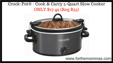 Crock-Pot® - Cook & Carry 5-Quart Slow Cooker 