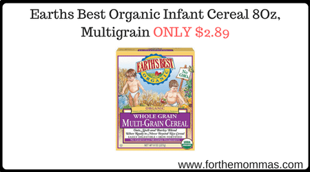 Earths Best Organic Infant Cereal 8Oz, Multigrain 