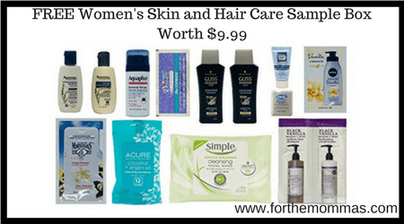 FREE Women's Skin and Hair Care Sample Box