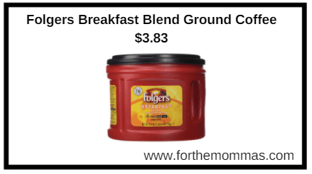 Folgers Breakfast Blend Ground Coffee $3.83