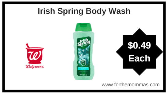 Walgreens: Irish Spring Body Wash ONLY $0.49 each starting 4/8