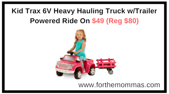 kid trax 6v heavy hauling truck