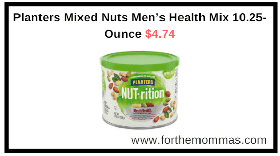 Amazon.com: Planters Mixed Nuts Men’s Health Mix 10.25-Ounce $4.74