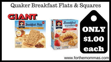 Quaker Breakfast Flats & Squares