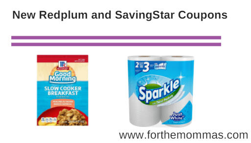 New SavingStar and Redplum Coupons 04/15: McCormick, Sparkle and More