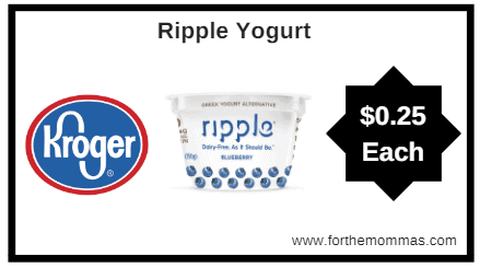Kroger: Ripple Yogurt ONLY $0.25