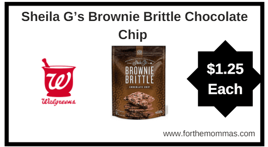 Walgreens: Sheila G’s Brownie Brittle ONLY $1.25 each starting 4/22