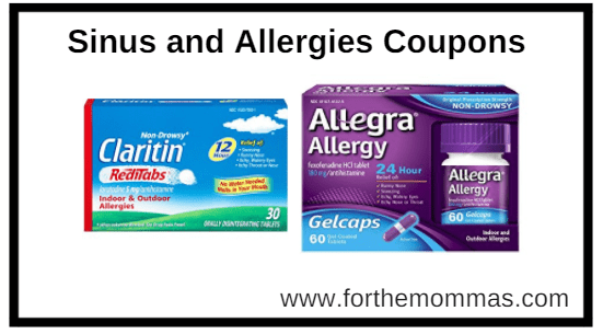 Sinus and Allergies Coupons Worth $57: Claritin, Zyrtec, Allegra and More