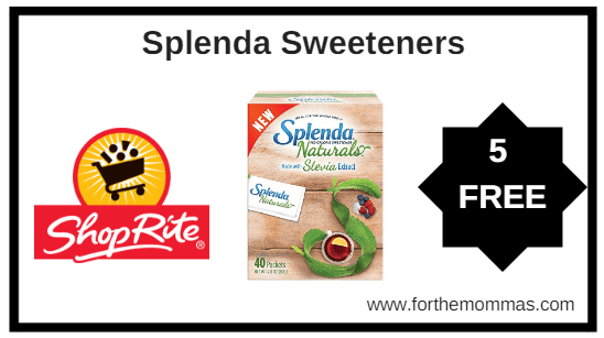 ShopRite: 5 FREE Splenda Sweeteners Thru 4/7!