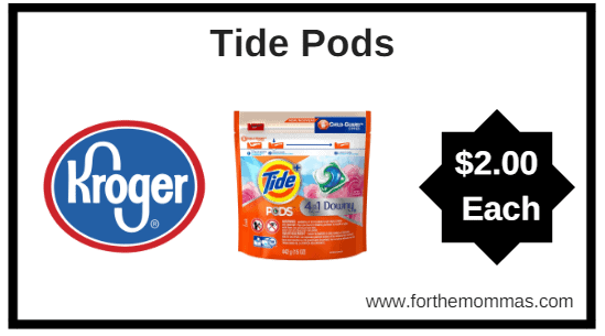 Kroger: Tide Pods ONLY $2.00