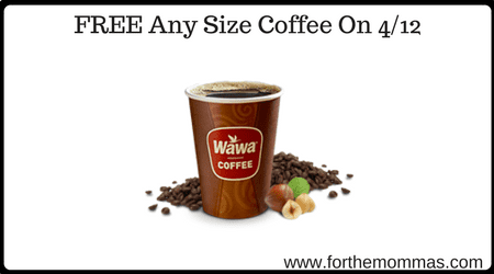 FREE Any Size Coffee On 4/12