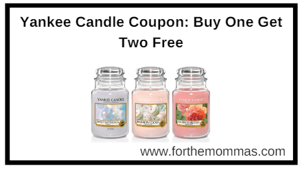 Yankee Candle Coupon: Buy One Get Two Free