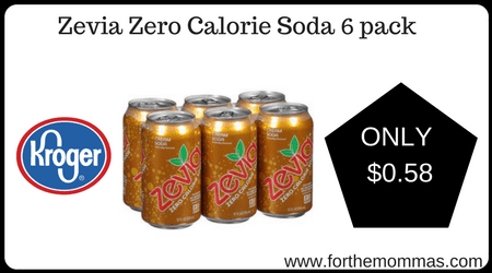 Zevia Zero Calorie Soda 6 pack