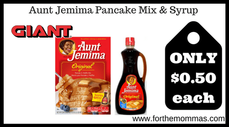 Aunt Jemima Pancake Mix & Syrup 