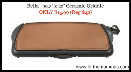 Bella - 10.5" x 20" Ceramic Griddle