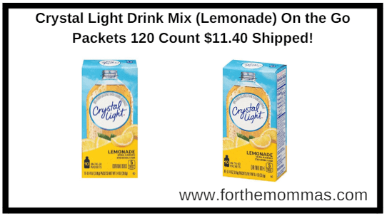 Crystal Light Drink Mix (Lemonade) On the Go Packets 120 Count $11.40 Shipped!