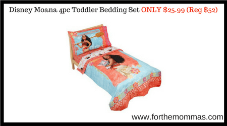 Disney Moana 4pc Toddler Bedding Set