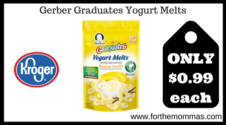 Gerber Graduates Yogurt Melts