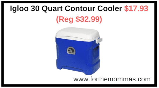 Igloo 30 Quart Contour Cooler $17.93 (Reg $32.99)