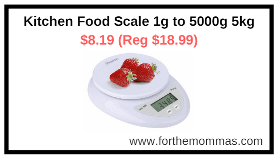 Walmart.com: Kitchen Food Scale 1g to 5000g 5kg $8.19 (Reg $18.99)