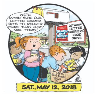 Letter Carriers' Stamp Out Hunger Food Drive On May 12!