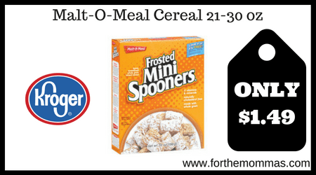 Malt-O-Meal Cereal 21-30 oz