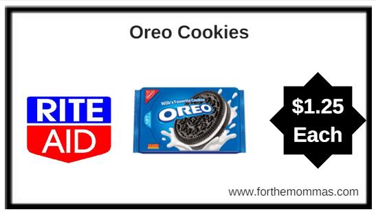 Rite Aid: Oreo Cookies ONLY $1.25 each Starting 5/6