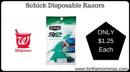Schick Disposable Razors 