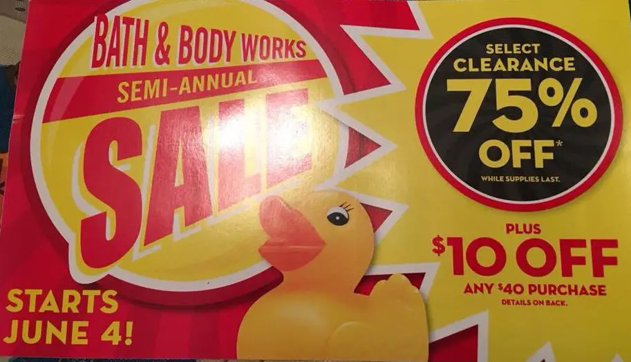 Bath Body Works Semi Annual Sale Starts 64 Ftm