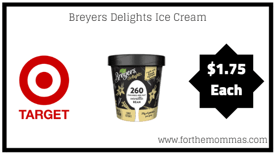 Target: Breyers Delights Ice Cream $1.75