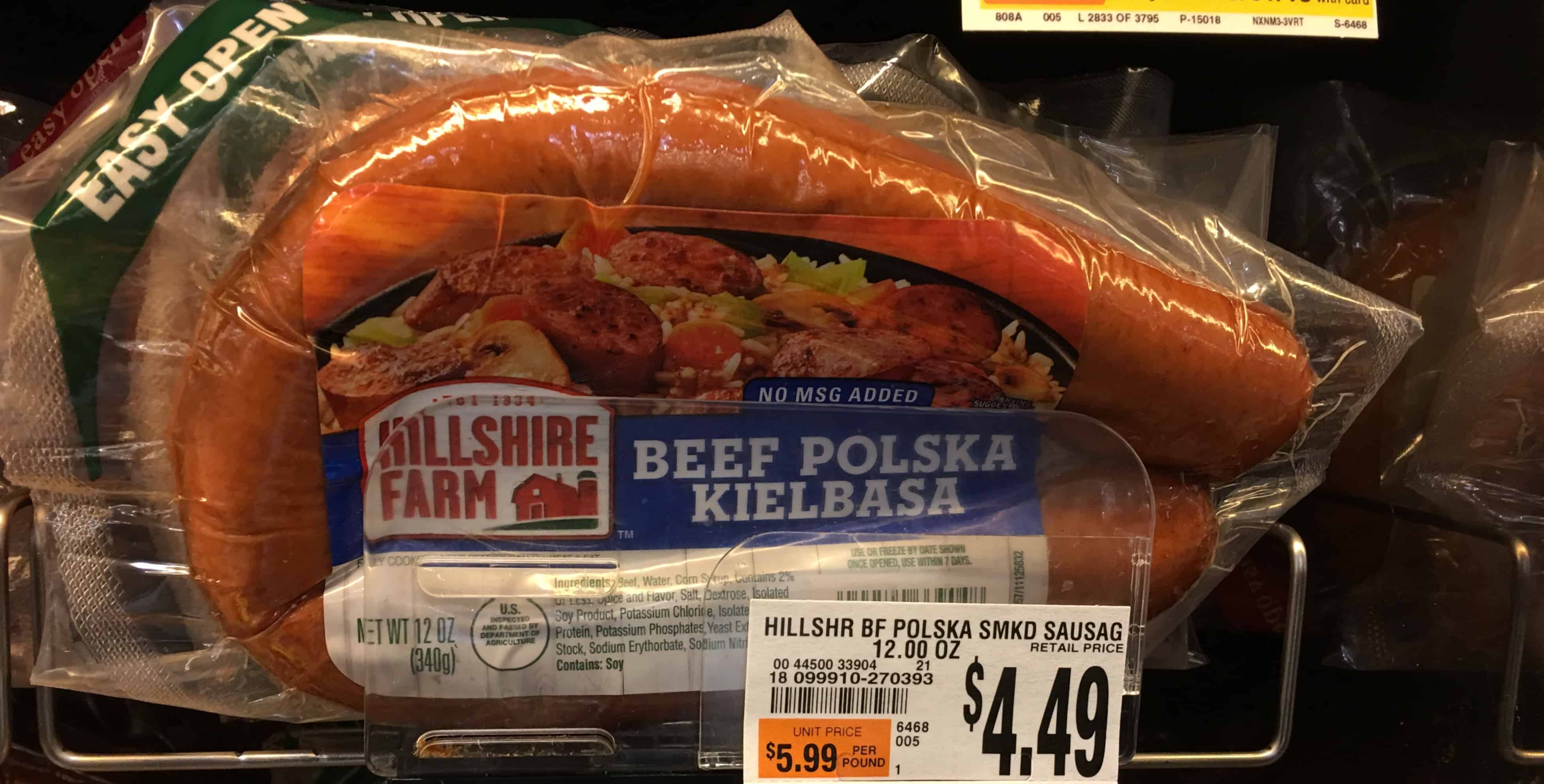 Giant: Hillshire Farm Sausage Just $2.25 Each Starting 6/8!