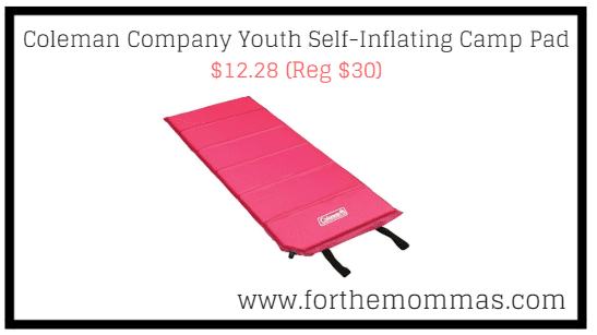 Coleman Company Youth Self-Inflating Camp Pad $12.28 (Reg $30)