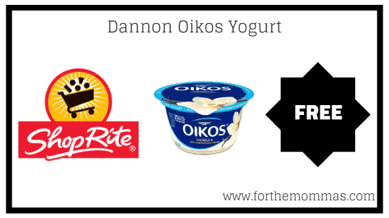 ShopRite: FREE Dannon Oikos Yogurt Thru 6/30!