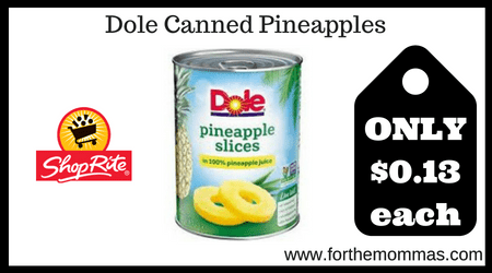 Dole Canned Pineapples