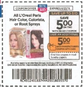 Rite Aid: L'Oreal Paris Hair Color ONLY $ Each Starting 6/17