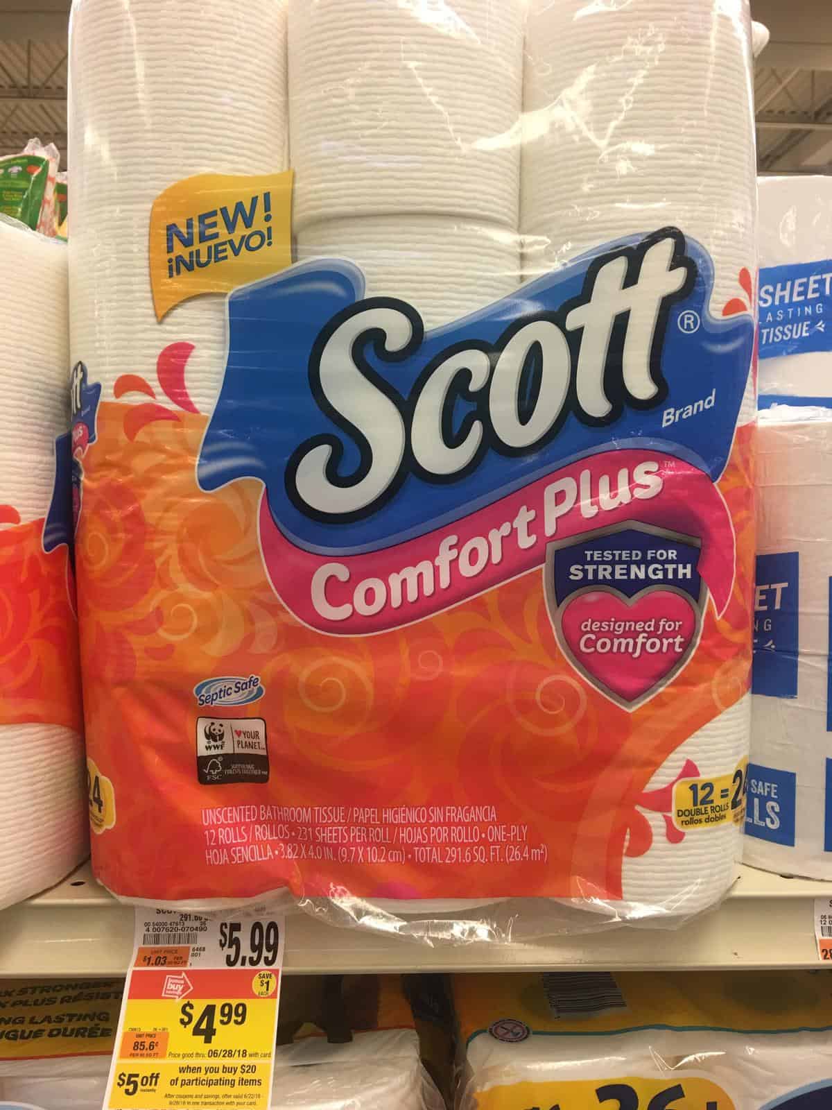 Giant: Scott Comfort Plus Bath Tissue Just $0.24 Per Roll Thru 6/28!