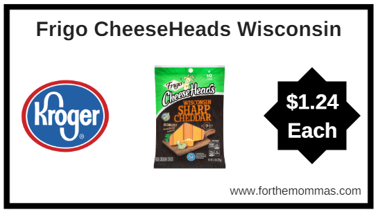 Kroger Mega Sale: Frigo CheeseHeads Wisconsin ONLY $1.24 (Reg $4.29)