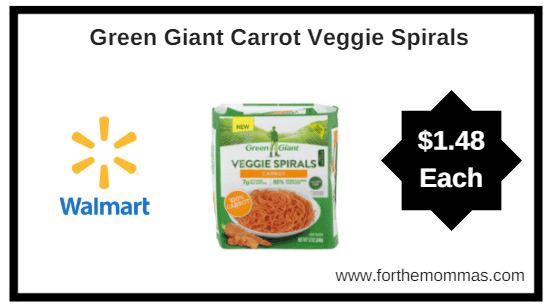 Walmart: Green Giant Carrot Veggie Spirals $1.48