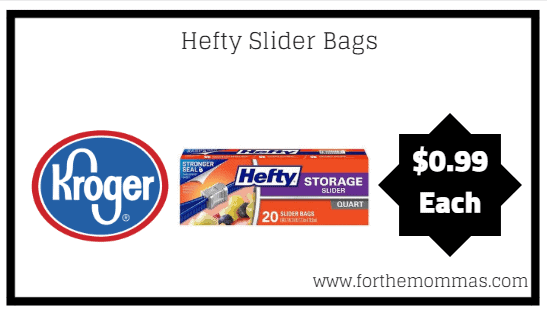 Kroger: Hefty Slider Bags ONLY $0.99