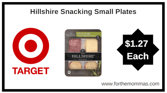 Target: Hillshire Snacking Small Plates $1.27