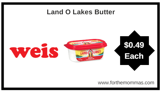 Weis: Land O Lakes Butter $0.49 Starting 6/14